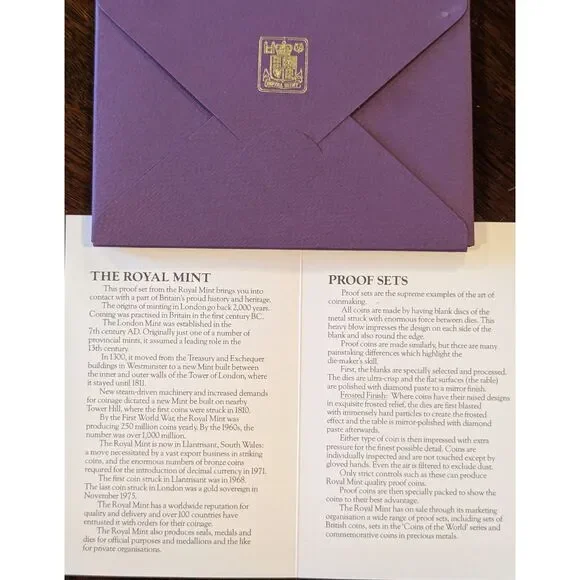 1980 UK Proof Coin Set – Royal Mint, Elizabeth II, 6-Coin Display - Picture 4 of 5